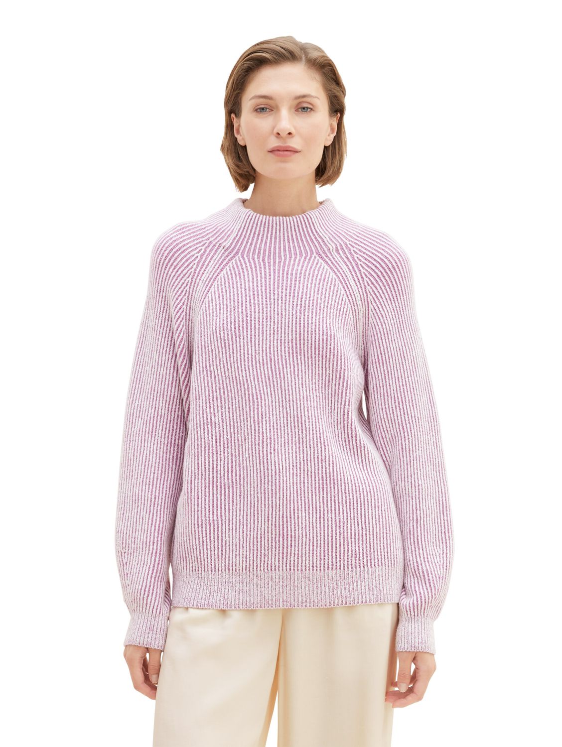 Tom Tailor Damen Pullover KNIT STRIPED - Relaxed Fit günstig kaufen