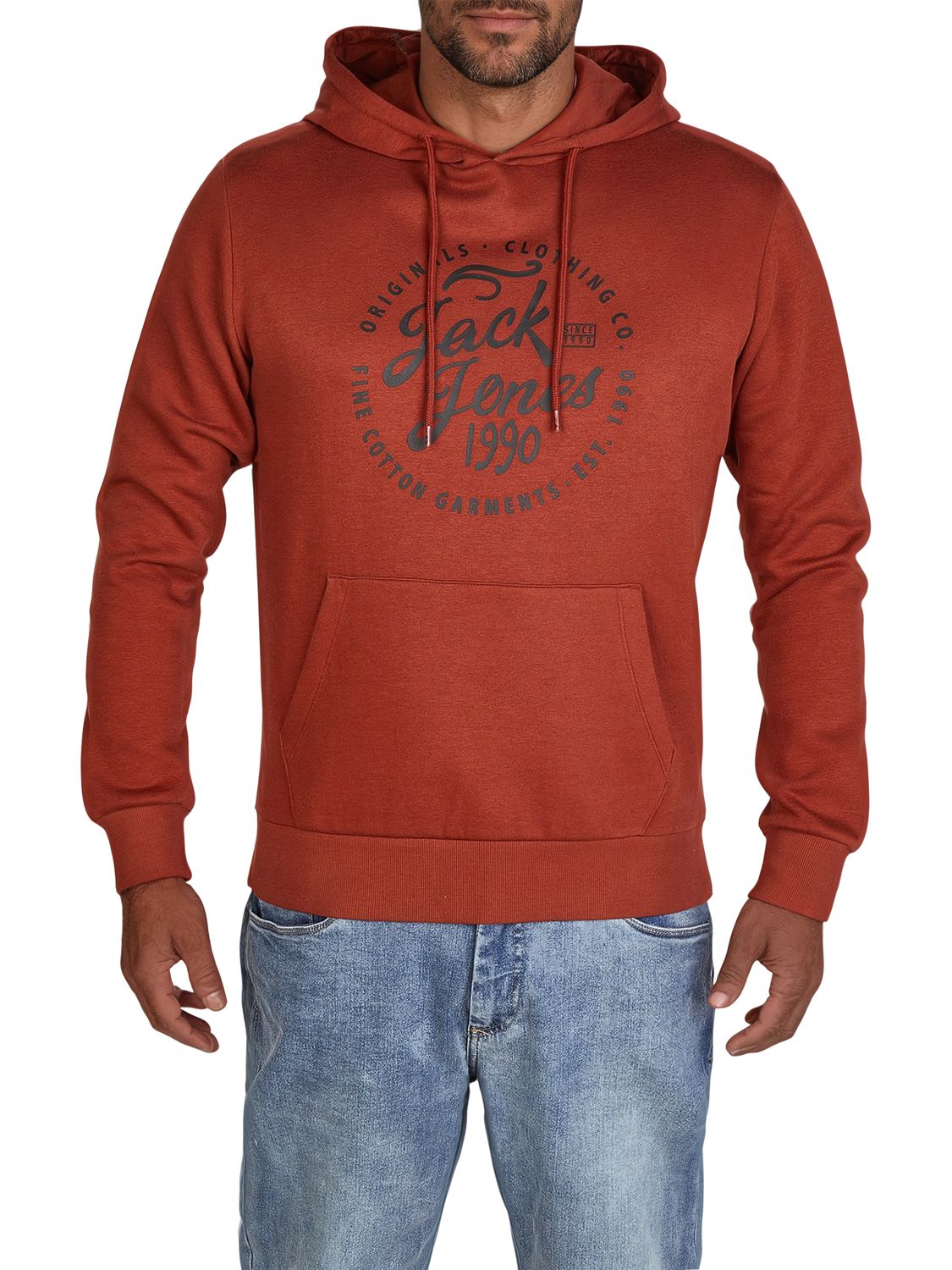 JACK & JONES Hoodie Herren Regular Fit JJEADRIAN