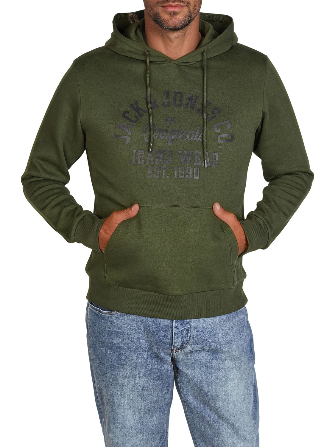 JACK & JONES Hoodie Herren Regular Fit JJEADRIAN