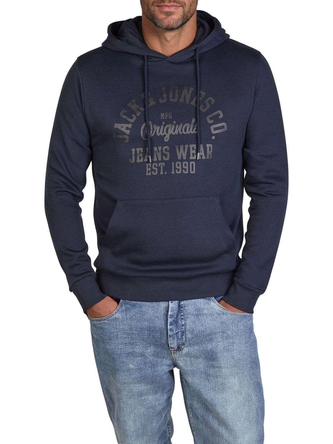 JACK & JONES Hoodie Herren Regular Fit JJEADRIAN