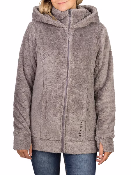 DENIMFY Fleecejacke Damen mit Kapuze DFMila DENIMFY Fleecejacke Damen mit Kapuze DFMila