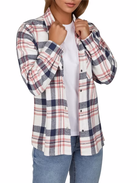 DENIMFY Flanellhemd Damen kariert Baumwolle warm dickes Material Hemdjacke Overshirt DFIsabella DENIMFY Flanellhemd Damen kariert Baumwolle warm dickes Material Hemdjacke Overshirt DFIsabella