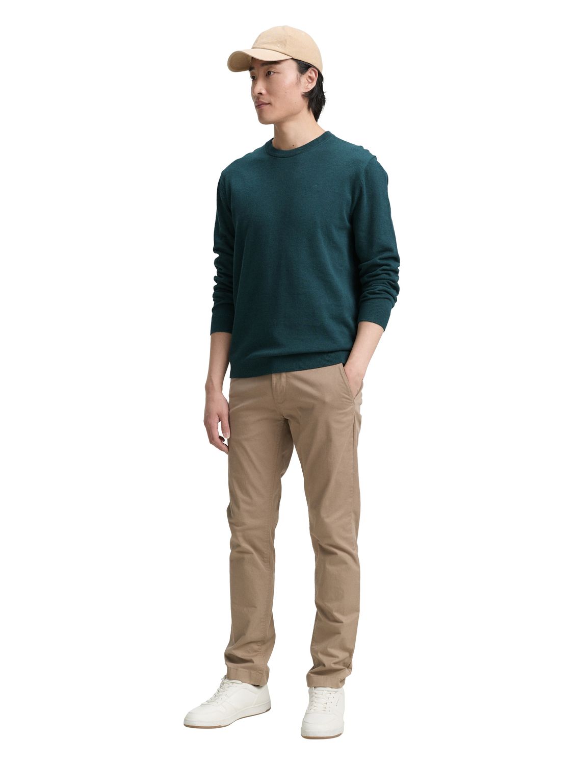 Tom Tailor Herren Rundhals Pullover BASIC CREWNECK KNIT - Relaxed Fit günstig online kaufen