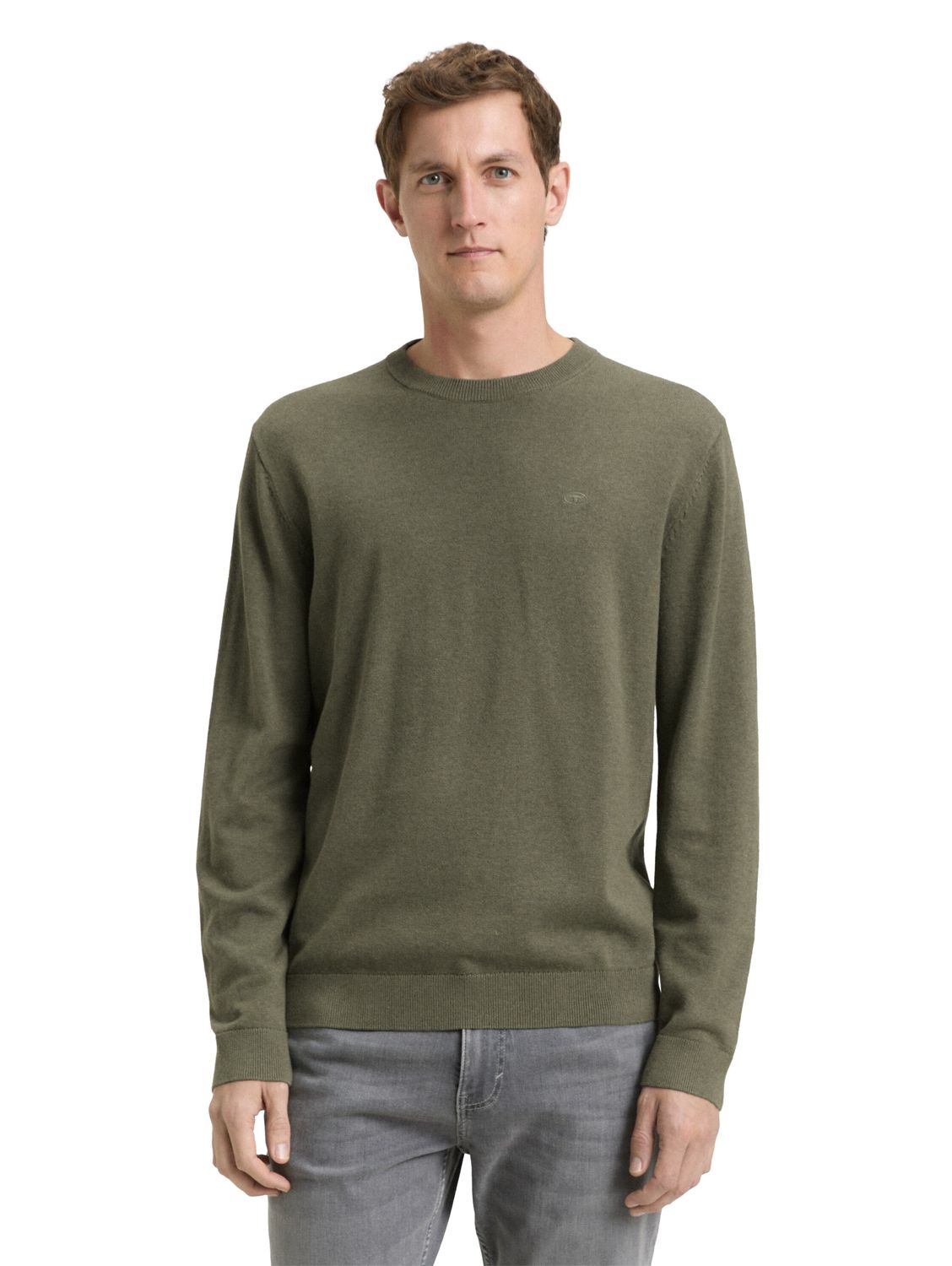 Tom Tailor Herren Rundhals Pullover BASIC CREWNECK KNIT - Relaxed Fit günstig online kaufen