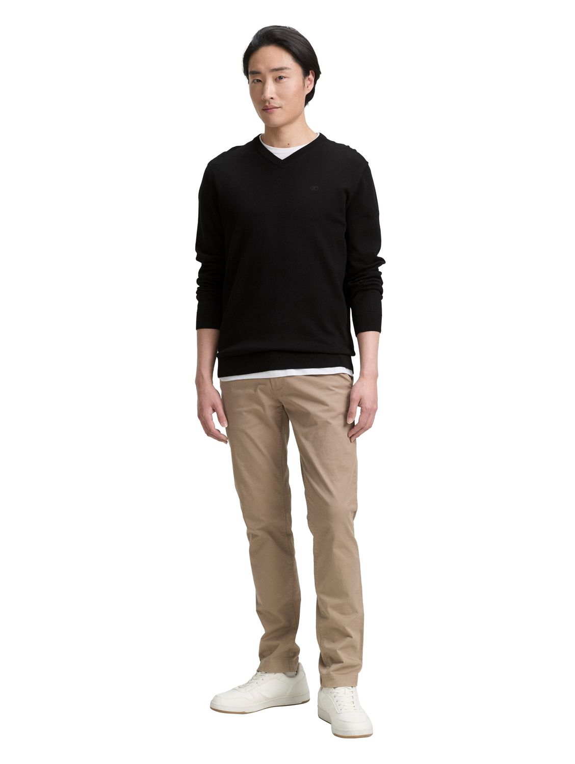 Tom Tailor Herren Pullover BASIC V-NECK KNIT - Relaxed Fit günstig online kaufen