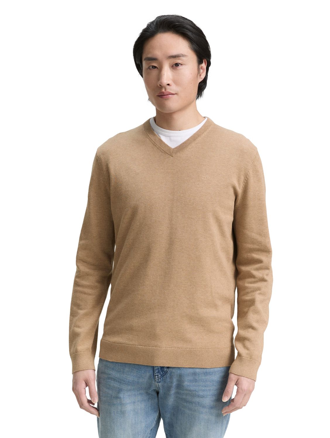 Tom Tailor Herren Pullover BASIC V-NECK KNIT - Relaxed Fit günstig online kaufen