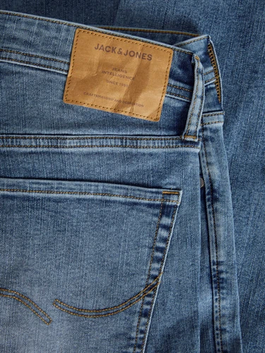 Jack & Jones Herren Jeans JJIGLENN JJORIGINAL MF 704 - Slim Fit - Blau - Blue Denim