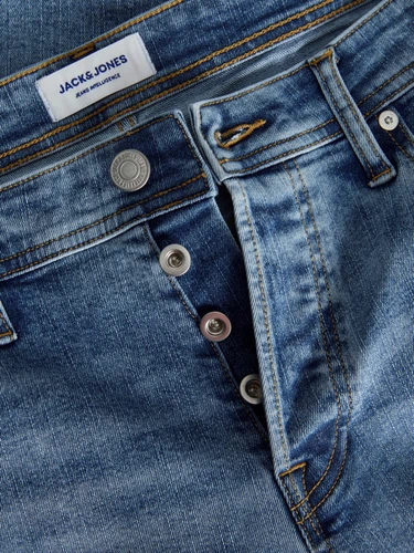 Jack & Jones Herren Jeans JJIGLENN JJORIGINAL MF 704 - Slim Fit - Blau - Blue Denim