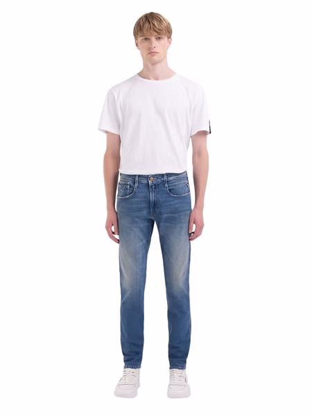 Replay Herren Jeans ANBASS - Slim Fit - Blau - Medium Blue Denim Replay Herren Jeans ANBASS - Slim Fit - Blau - Medium Blue Denim