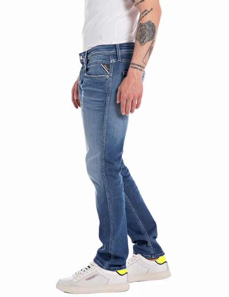 Replay Herren Jeans ANBASS - Slim Fit - Blau - Medium Blue Denim Replay Herren Jeans ANBASS - Slim Fit - Blau - Medium Blue Denim