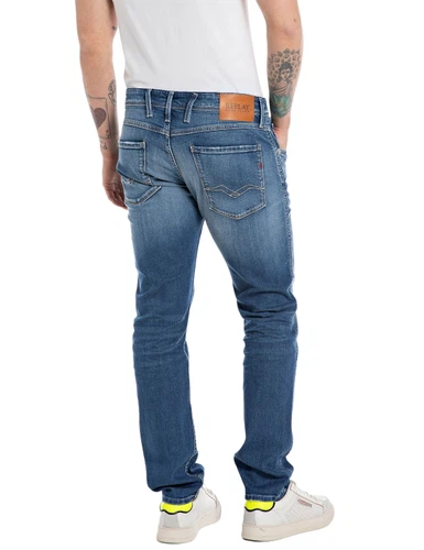 Replay Herren Jeans ANBASS - Slim Fit - Blau - Medium Blue Denim