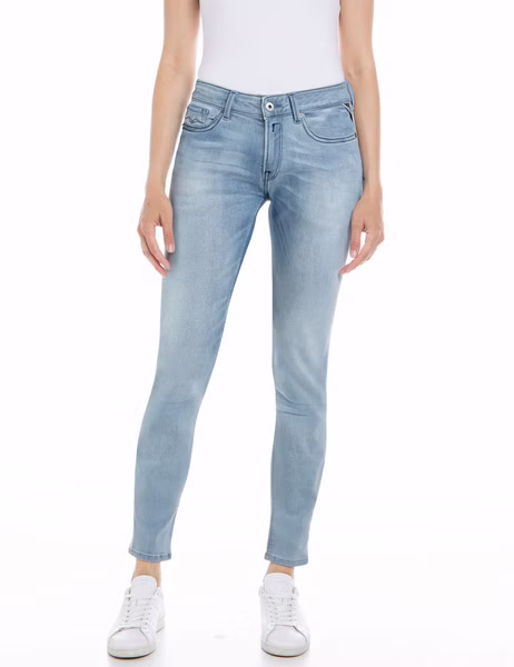 Replay Damen Jeans Jeanshose NEW LUZ - Skinny Fit Blau Light Blue Denim Replay Damen Jeans Jeanshose NEW LUZ - Skinny Fit Blau Light Blue Denim