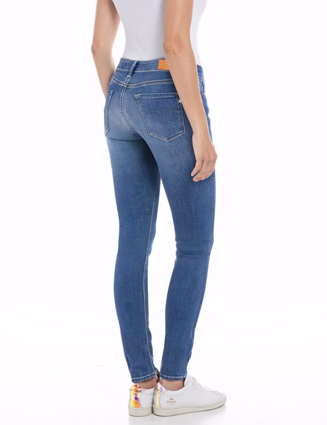 Replay Damen Jeans NEW LUZ - Skinny Fit - Blau - Medium Blue Denim Replay Damen Jeans NEW LUZ - Skinny Fit - Blau - Medium Blue Denim