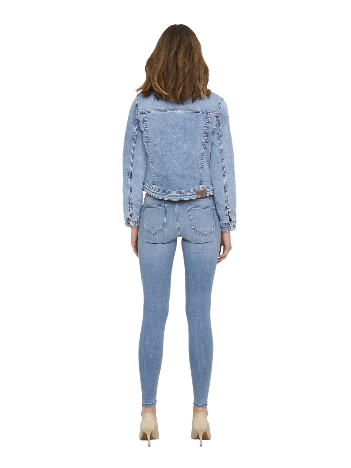 Only Damen Jeans ONLPOWER MID PUSH UP AZG944 - Skinny Fit - Blau - Special günstig online kaufen