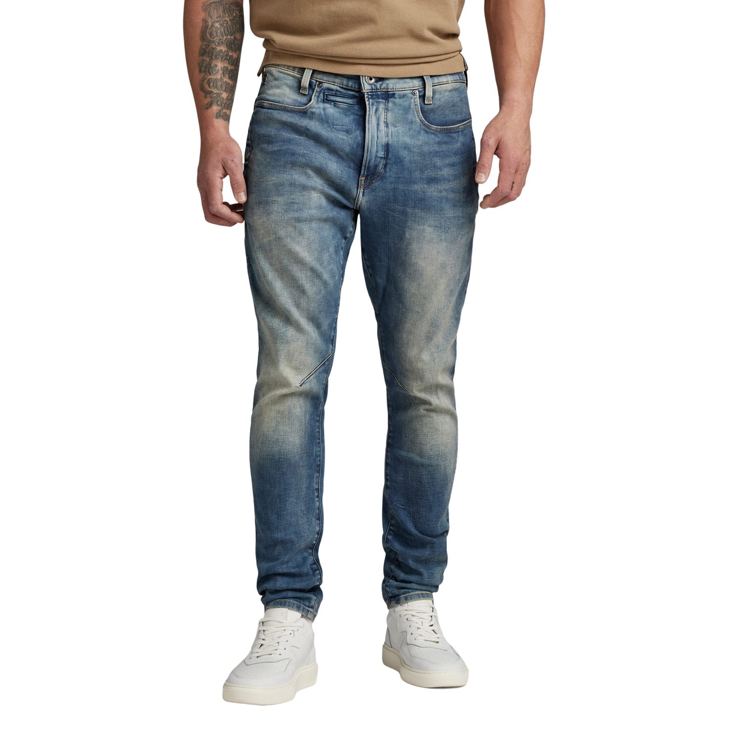 G-Star Herren Jeans D-STAG 3D SLIM Fit - Blau - Medium Aged