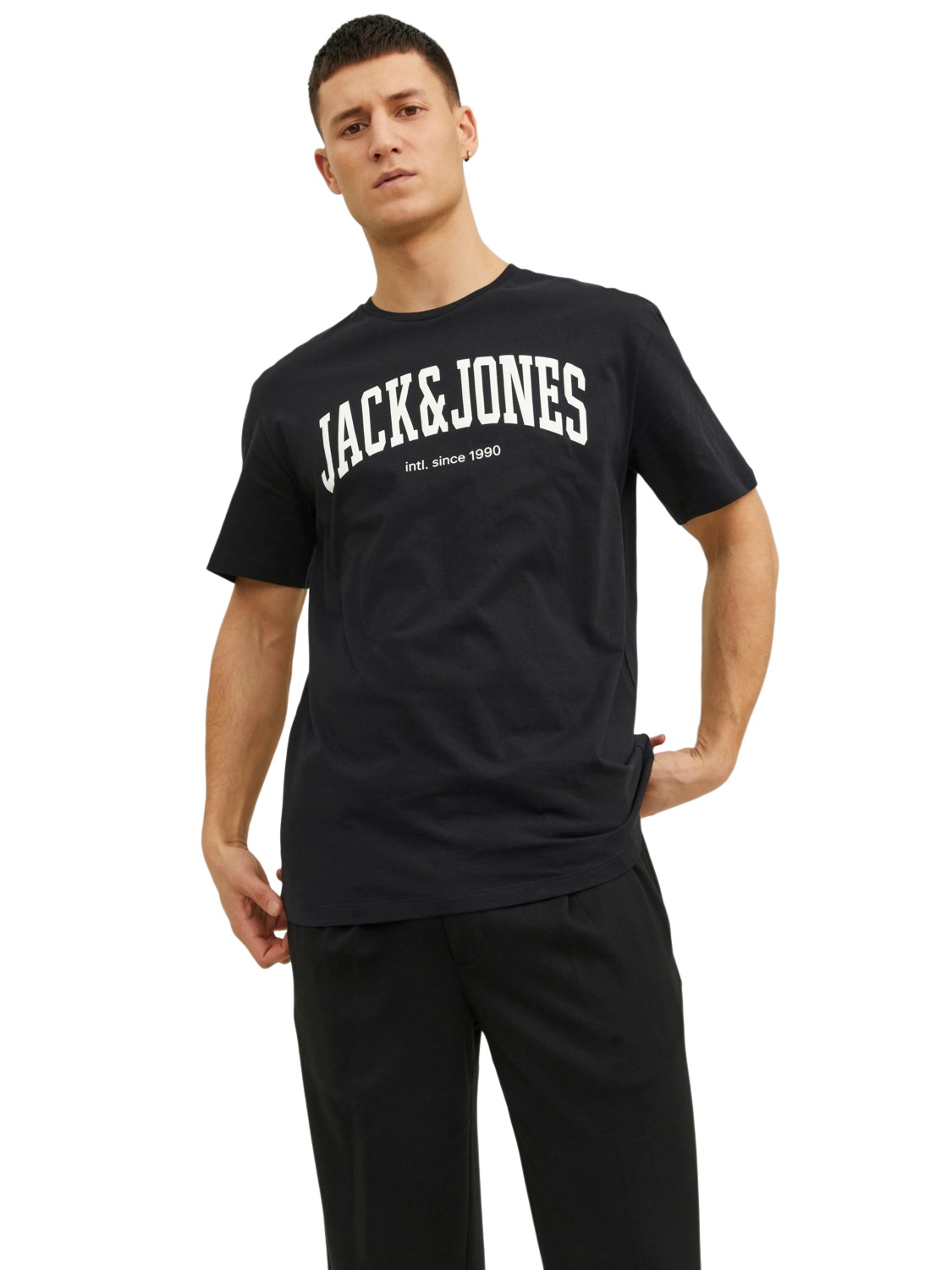 Jack & Jones Herren Rundhals T-Shirt JJEJOSH - Relaxed Fit