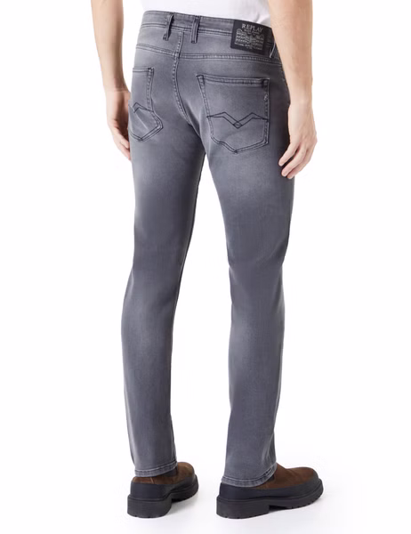 Replay Herren Jeans GROVER Straight Fit - Slim Leg - Grau - Medium Grey Denim Replay Herren Jeans GROVER Straight Fit - Slim Leg - Grau - Medium Grey Denim