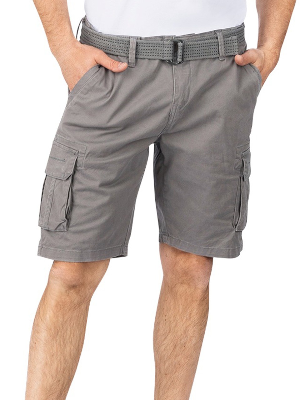 riverso Cargo Shorts Herren mit Gürtel Regular Fit RIVJoko