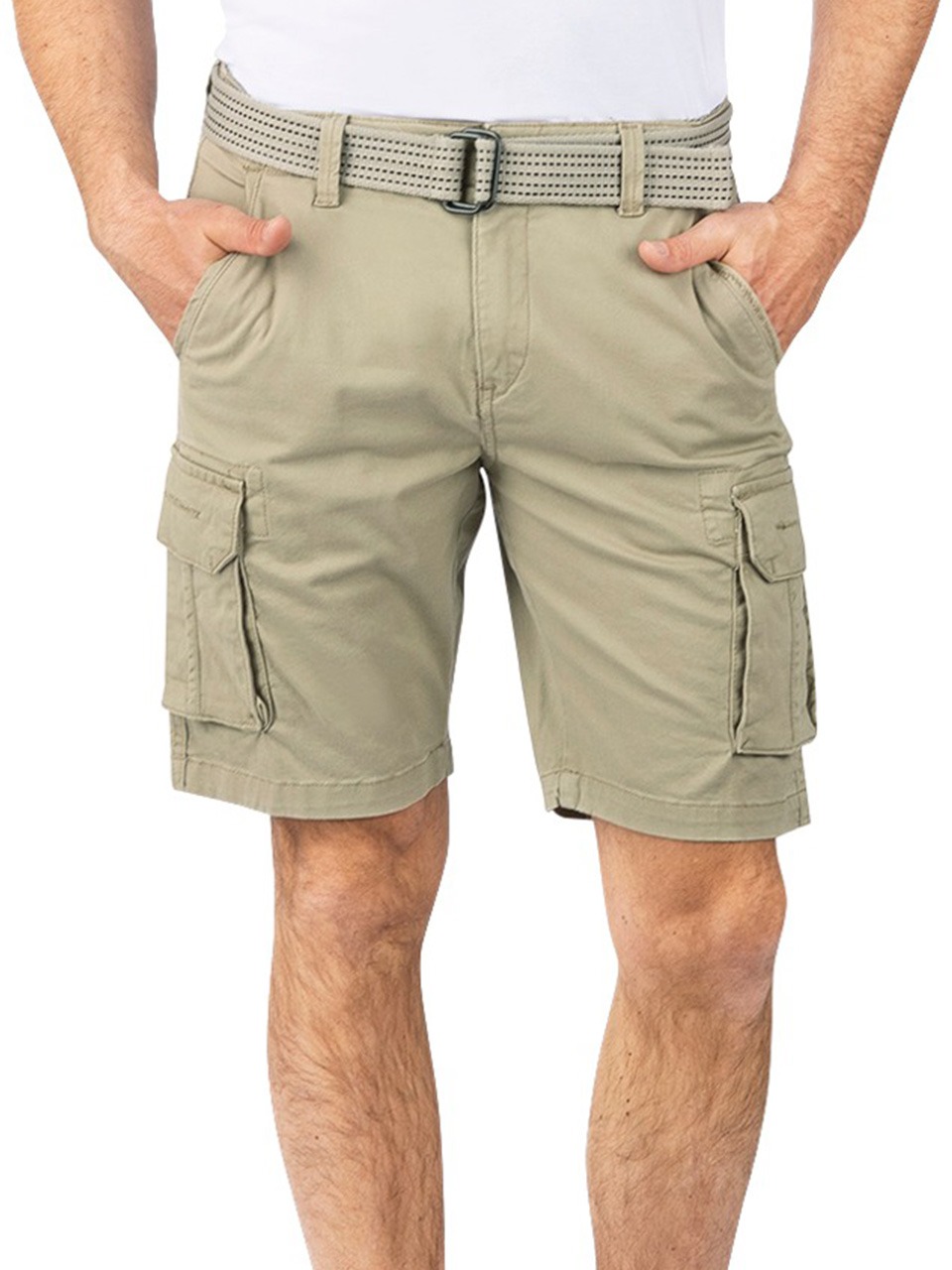 riverso Cargo Shorts Herren mit Gürtel Regular Fit RIVJoko