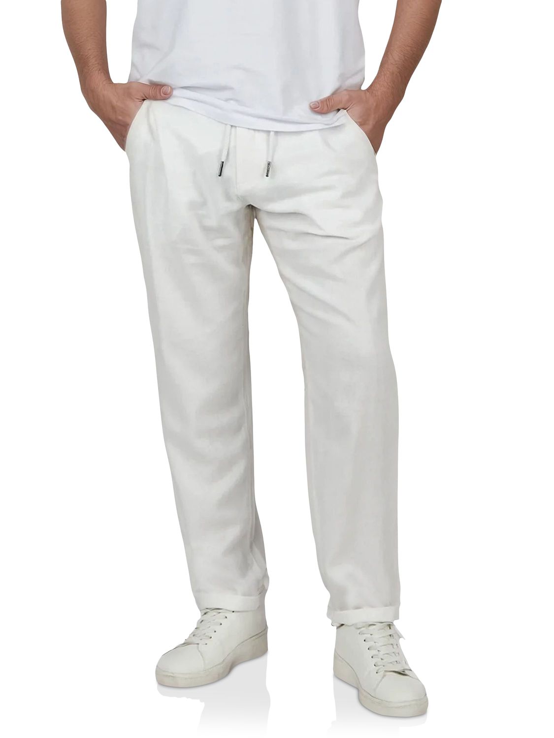 riverso Leinenhose Herren lang Regular Fit RIVMarco