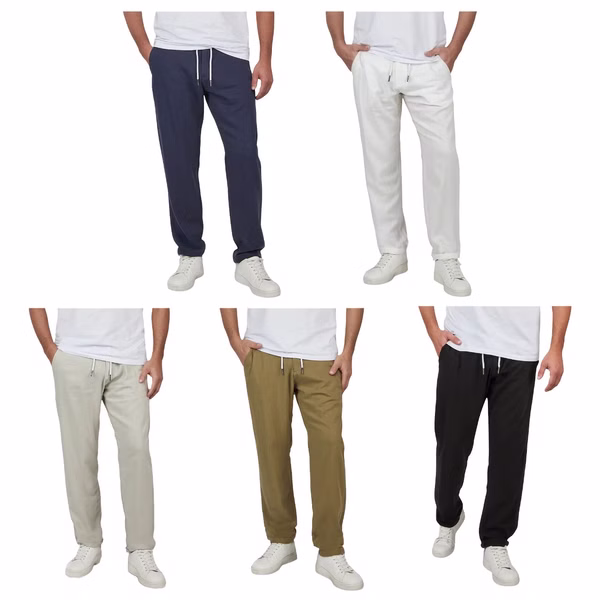 riverso Leinenhose Herren lang Regular Fit RIVMarco riverso Leinenhose Herren lang Regular Fit RIVMarco