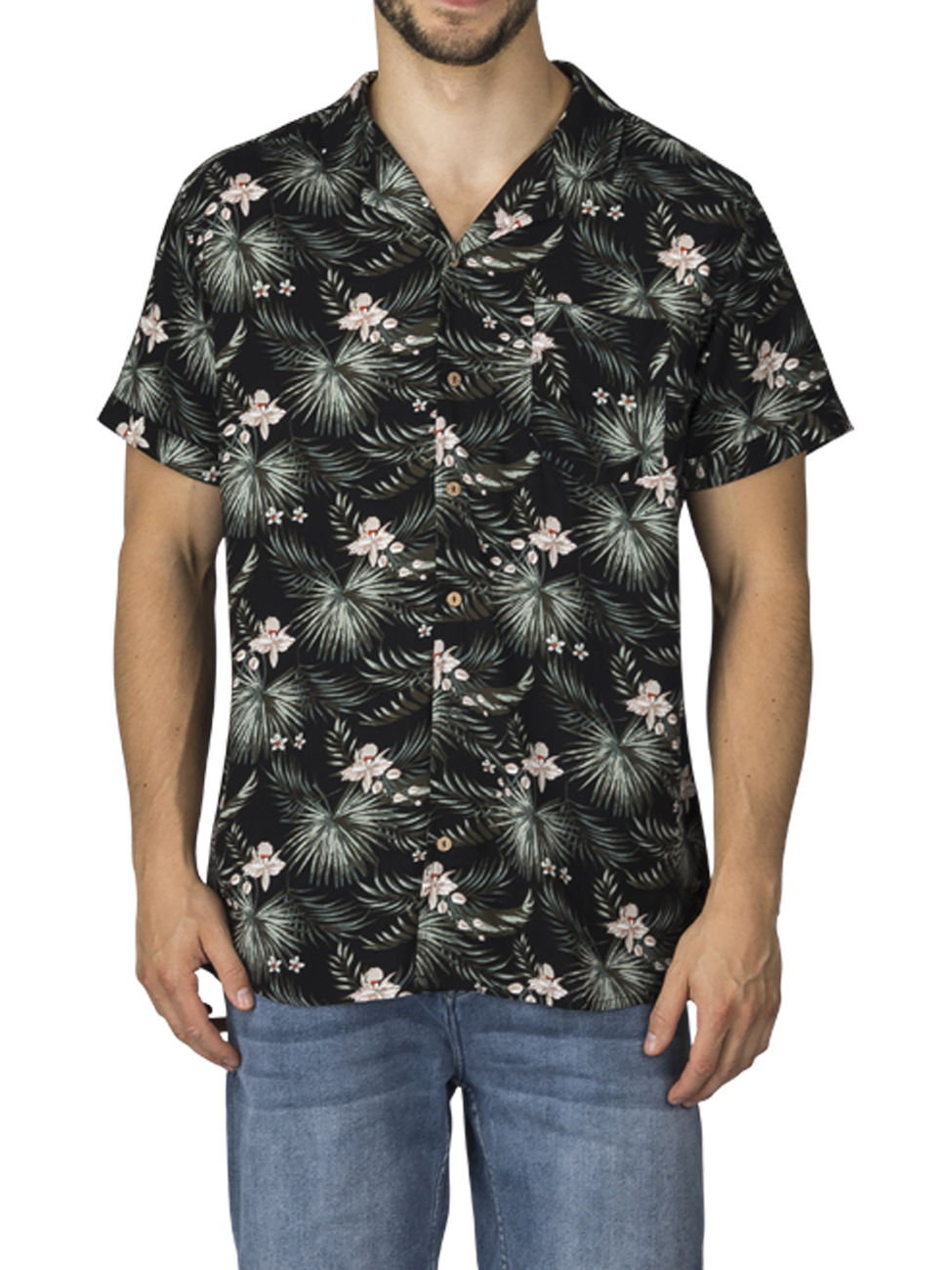 riverso Hawaii Hemd Männer Kurzarm RIVMick Regular Fit