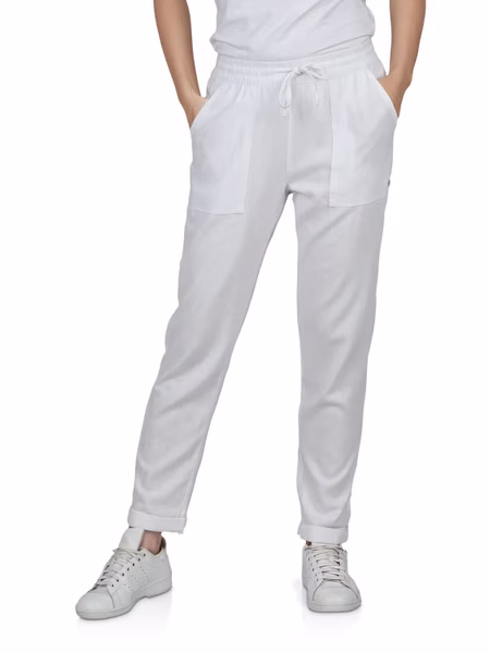 DENIMFY Leinenhose Damen Sommer lang Sommerhose leicht Strandhose Regular Fit DFLinda DENIMFY Leinenhose Damen Sommer lang Sommerhose leicht Strandhose Regular Fit DFLinda