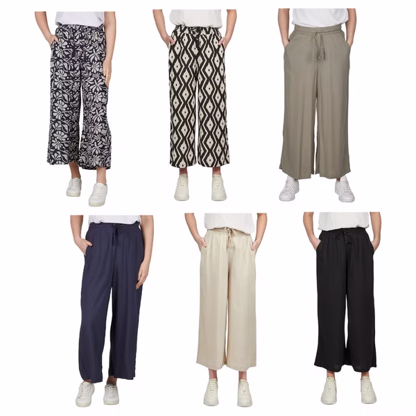 DENIMFY Palazzo Hose Damen Sommer 7/8 Loose Fit DFKate DENIMFY Palazzo Hose Damen Sommer 7/8 Loose Fit DFKate