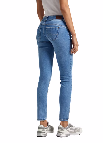 Pepe Jeans Damen Jeans SLIM JEANS LW - Slim Fit - Blau - Light Powerflex Wiser Wash Pepe Jeans Damen Jeans SLIM JEANS LW - Slim Fit - Blau - Light Powerflex Wiser Wash