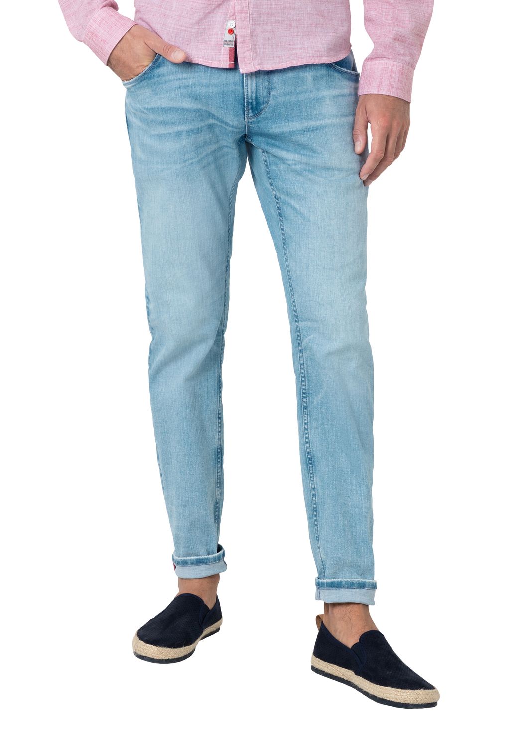 TIMEZONE Herren Jeans SLIM SCOTTTZ - Slim Fit - Blau - Bright Blue Wash