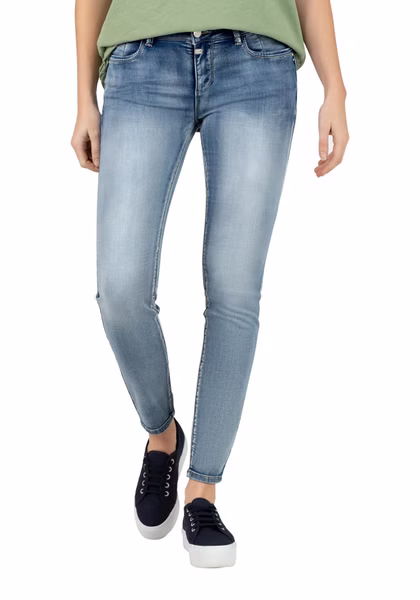 TIMEZONE Damen Jeans TIGHT SANYATZ - Tight Fit - Blau - Aqua Blue Wash TIMEZONE Damen Jeans TIGHT SANYATZ - Tight Fit - Blau - Aqua Blue Wash