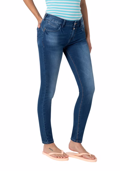 TIMEZONE Damen Jeans TIGHT SANYATZ - Tight Fit - Blau - Brisk Blue Wash TIMEZONE Damen Jeans TIGHT SANYATZ - Tight Fit - Blau - Brisk Blue Wash