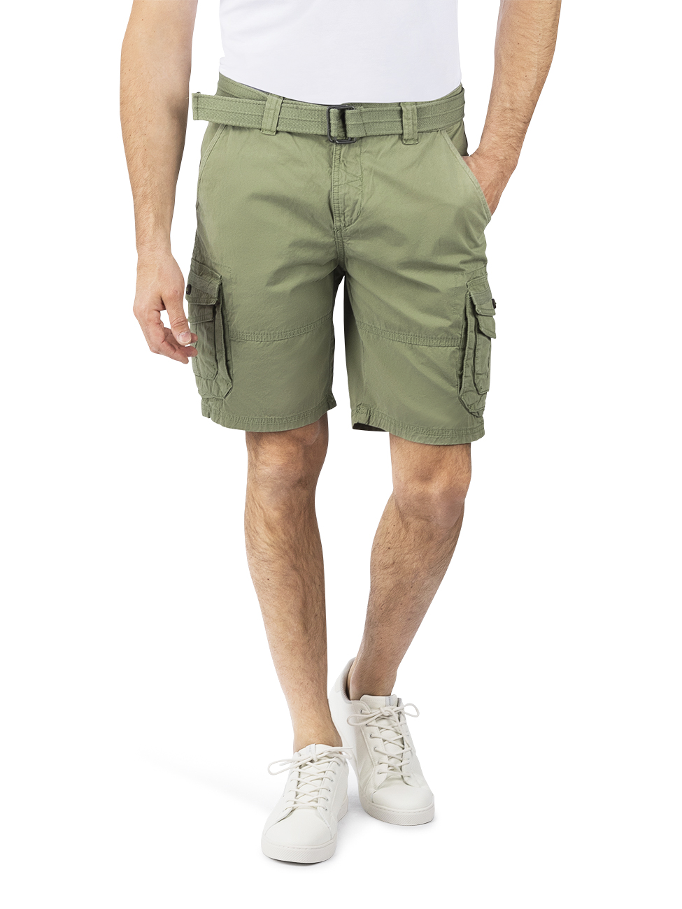 DENIMFY Cargo Shorts Herren mit Gürtel Regular Fit DFUlli günstig online kaufen