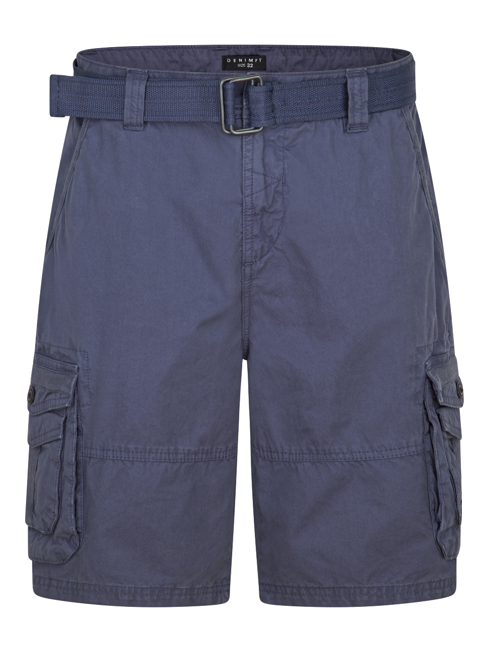 DENIMFY Cargo Shorts Herren mit Gürtel Regular Fit DFUlli