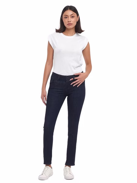LTB Damen Jeans Molly M Super Slim Fit - Blau - Rinsed Wash LTB Damen Jeans Molly M Super Slim Fit - Blau - Rinsed Wash