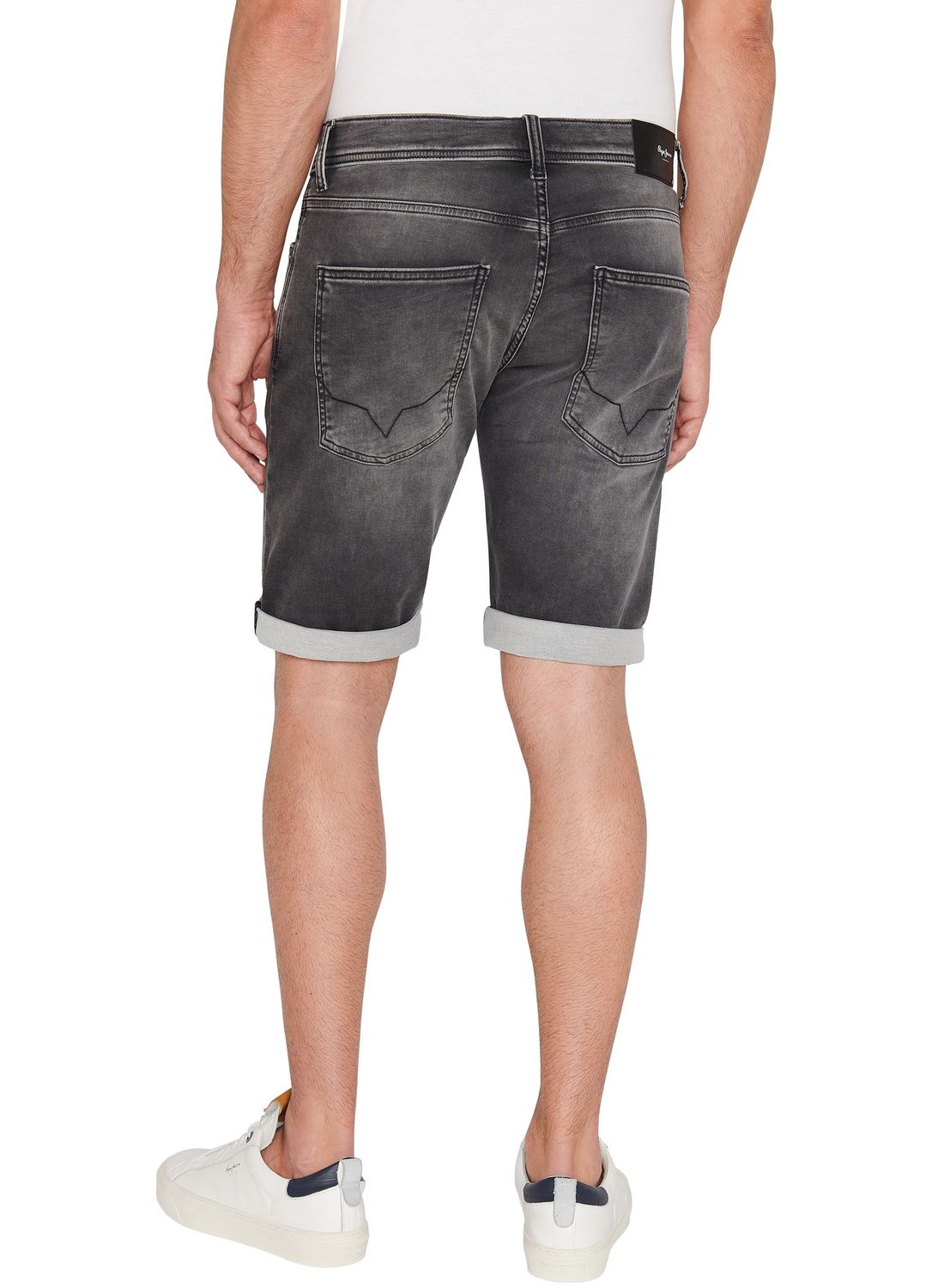 Pepe Jeans Herren Jeans Short SLIM GYMDIGO SHORT - Slim Fit - Grau - Greye günstig online kaufen