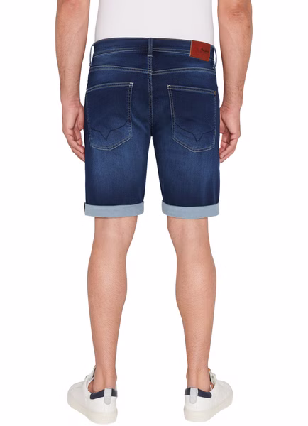 Pepe Jeans Herren Jeans Short SLIM GYMDIGO SHORT - Slim Fit - Blau - Dark Blue Denim Pepe Jeans Herren Jeans Short SLIM GYMDIGO SHORT - Slim Fit - Blau - Dark Blue Denim