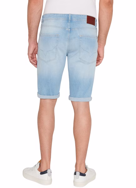 Pepe Jeans Herren Jeans Short STRAIGHT SHORT - Regular Fit - Blau - Light Blue Denim Pepe Jeans Herren Jeans Short STRAIGHT SHORT - Regular Fit - Blau - Light Blue Denim