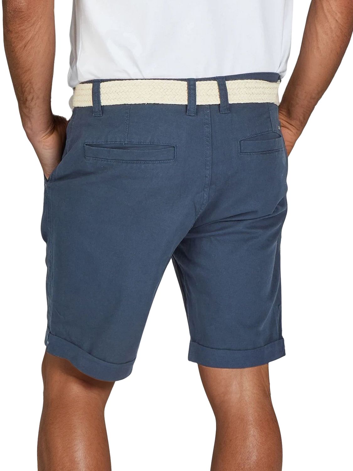 DENIMFY Chino Shorts Herren mit Gürtel Regular Fit DFLio günstig online kaufen