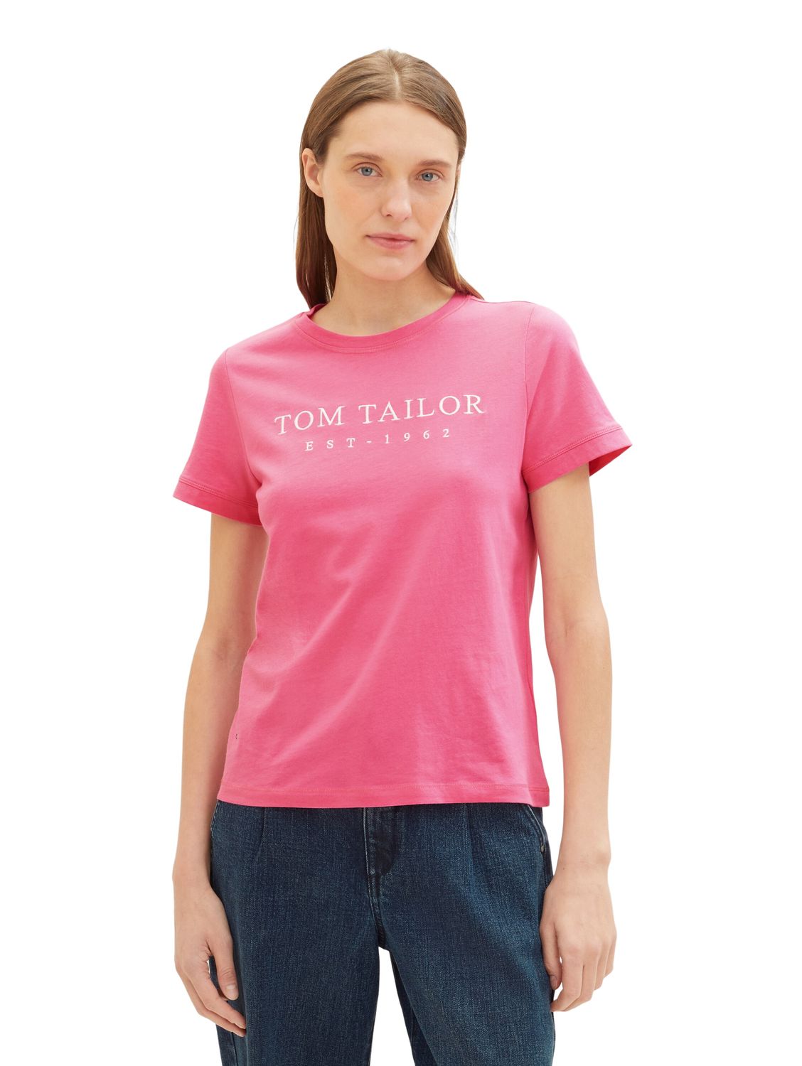 Tom Tailor Damen T-Shirt LOGOPRINT - Regular Fit