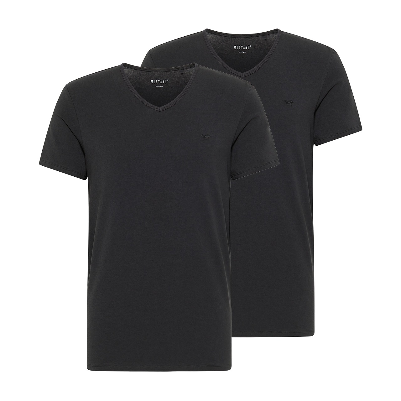 Mustang Herren T-Shirt AMADO 2er PACK - Regular Fit