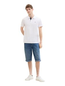 Tom Tailor Herren Bermuda Short MORRIS OVERKNEE Relaxed Blau Used Light StoneBlau