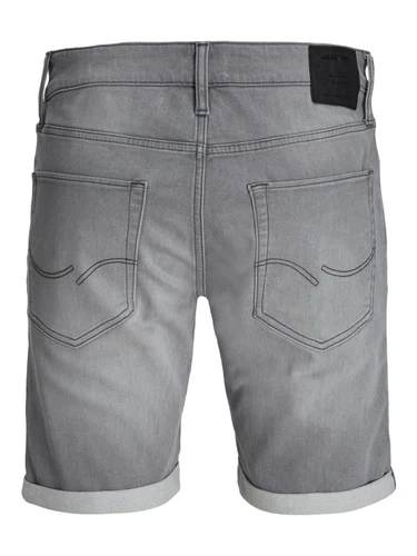Jack & Jones Herren Jeans Short JJIRICK JJICON GE 709- Relgular Fit - Grau - Grey Denim