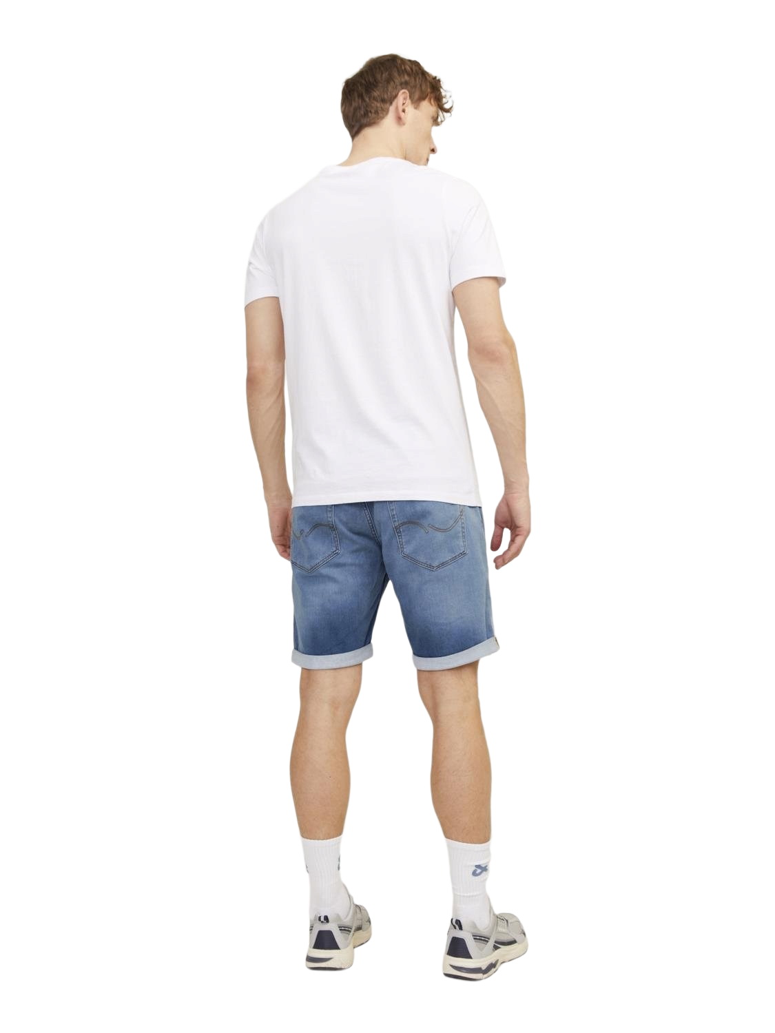 Jack & Jones Herren Jeans Short JJIRICK JJICON GE 381- Relgular Fit - Blau günstig online kaufen