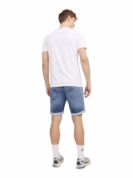 Jack & Jones Herren Jeans Short JJIRICK JJICON GE 381- Relgular Fit - Blau - Blue Denim Jack & Jones Herren Jeans Short JJIRICK JJICON GE 381- Relgular Fit - Blau - Blue Denim