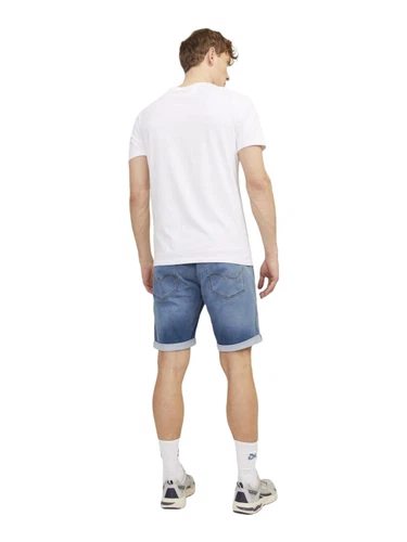 Jack & Jones Herren Jeans Short JJIRICK JJICON GE 381- Relgular Fit - Blau - Blue Denim