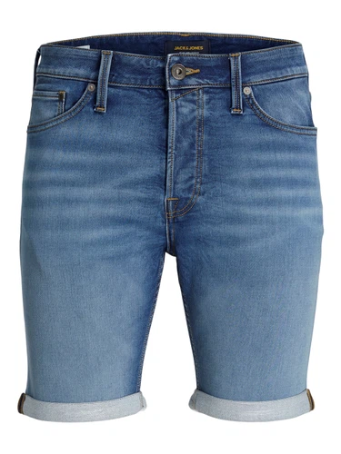 Jack & Jones Herren Jeans Short JJIRICK JJICON GE 381- Relgular Fit - Blau - Blue Denim