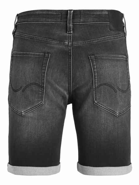 Jack & Jones Herren Jeans Short JJIRICK JJICON SQ 612- Relgular Fit - Schwarz - Black Denim Jack & Jones Herren Jeans Short JJIRICK JJICON SQ 612- Relgular Fit - Schwarz - Black Denim