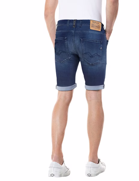 Replay Herren Short RBJ901 - Regular Fit - Blau - Medium Blue Denim Replay Herren Short RBJ901 - Regular Fit - Blau - Medium Blue Denim