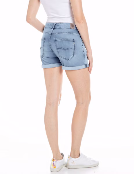 Replay Damen Short ANYTA - Regular Fit - Blau - Medium Blue Denim Replay Damen Short ANYTA - Regular Fit - Blau - Medium Blue Denim
